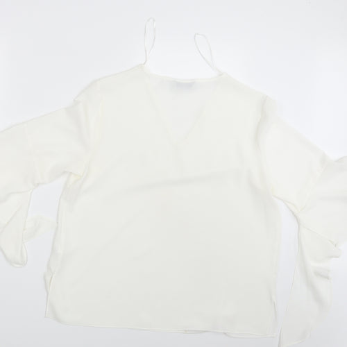 TU Womens Ivory   Basic Blouse Size 14