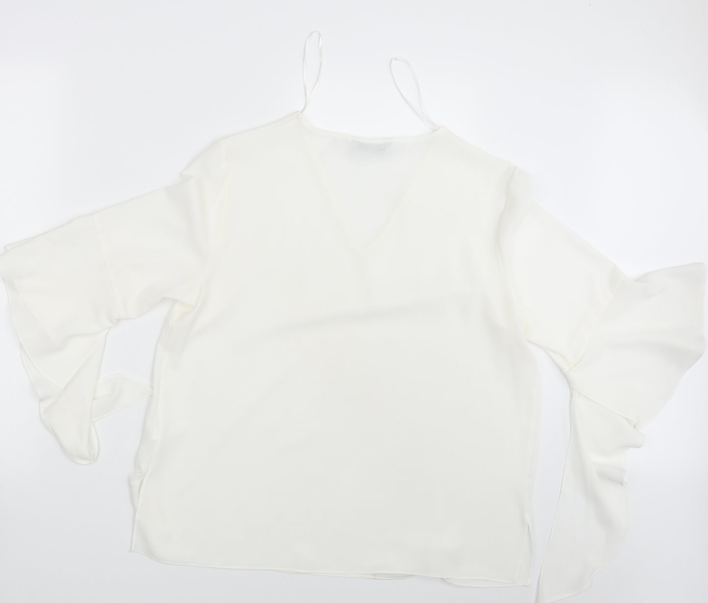 TU Womens Ivory   Basic Blouse Size 14