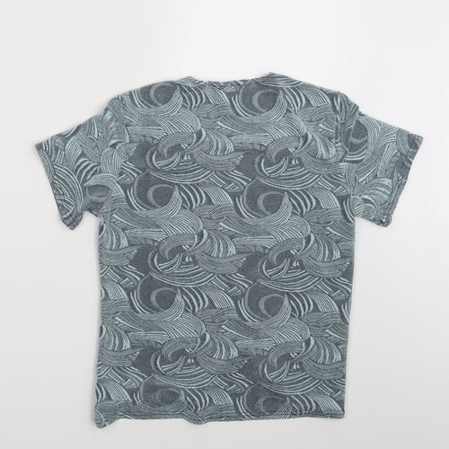 Berkertex Womens Blue Paisley  Basic T-Shirt Size 12