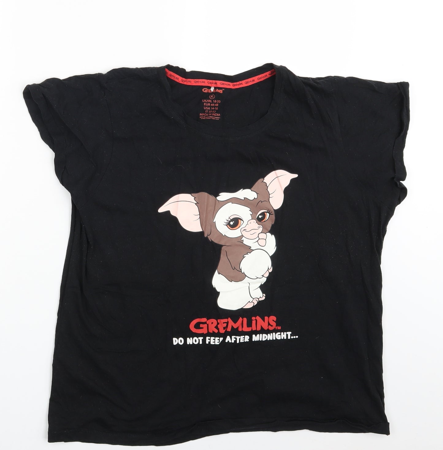 Gremlins Womens Black   Basic T-Shirt Size 18