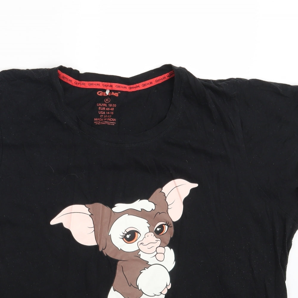 Gremlins Womens Black   Basic T-Shirt Size 18