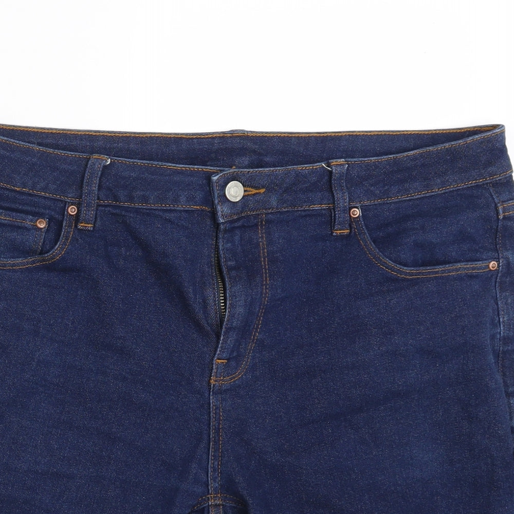 Oasis Mens Blue  Denim Chino Shorts Size 36 in