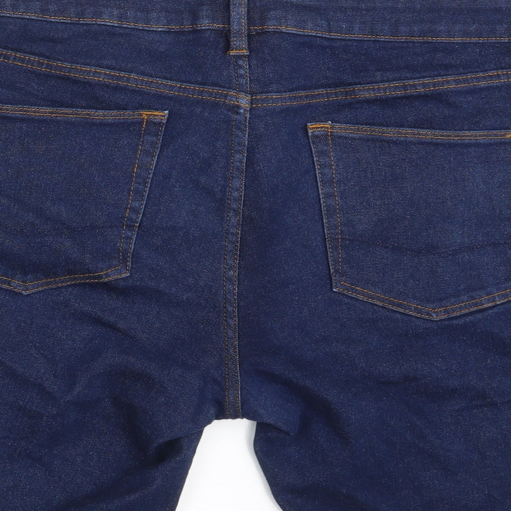Oasis Mens Blue  Denim Chino Shorts Size 36 in