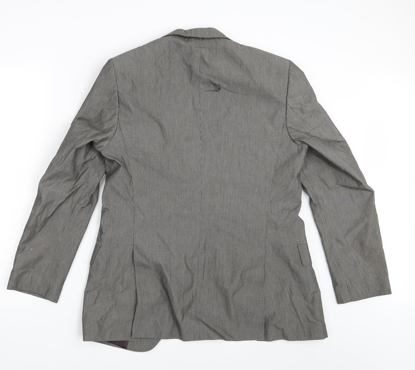 Zara Mens Beige Striped  Jacket Blazer Size 36