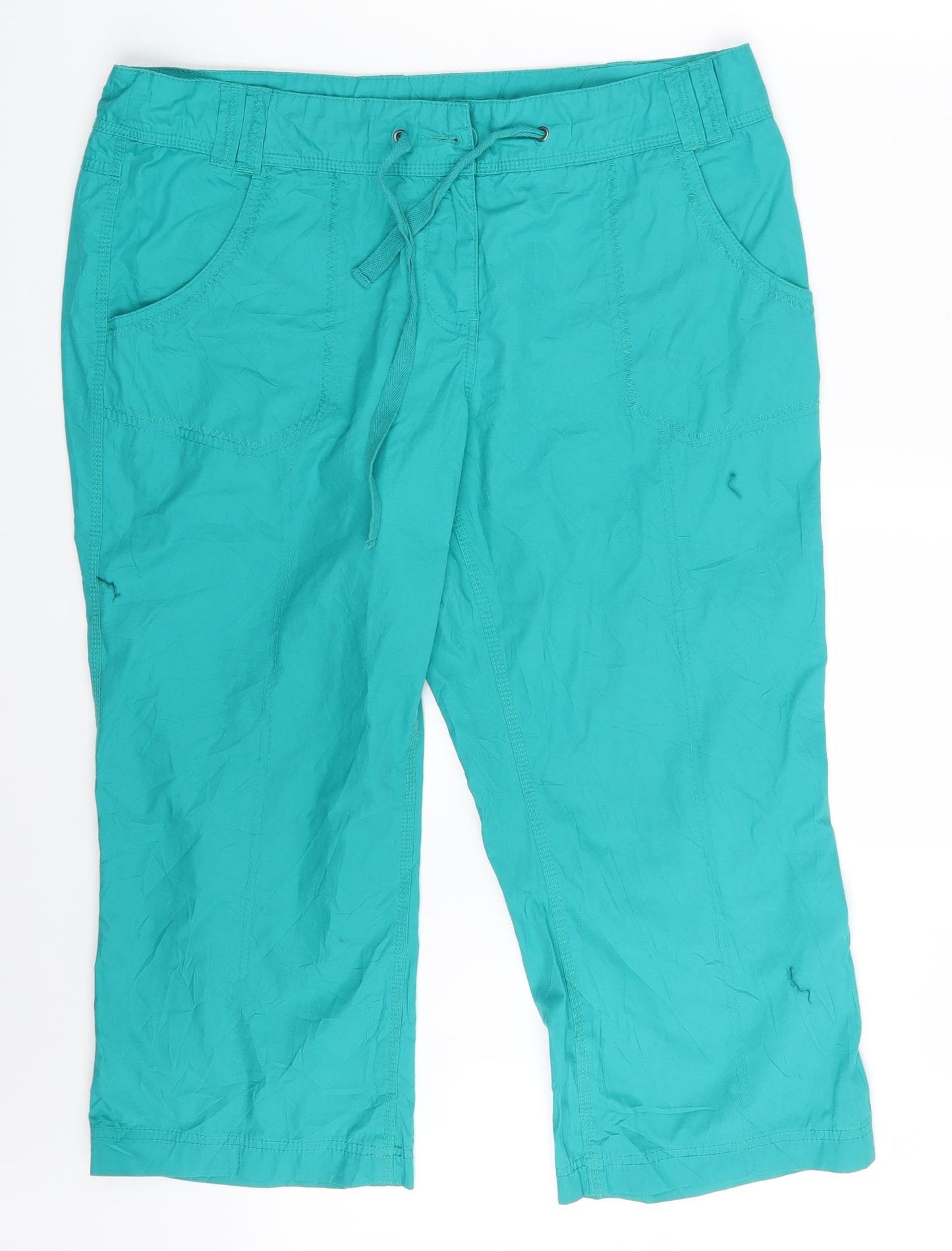 TU Womens Green   Bloomer Trousers Size 16 L22 in