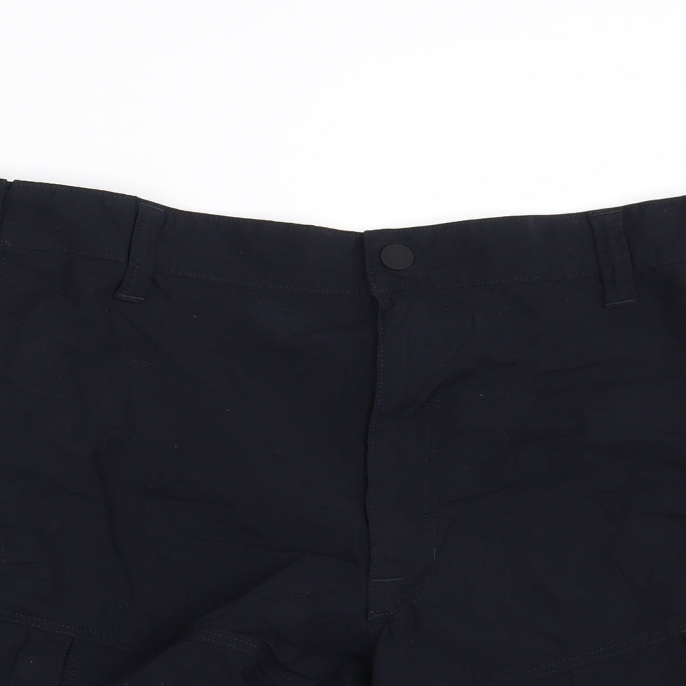 M&S Mens Blue  Denim Cargo Shorts Size 38 in