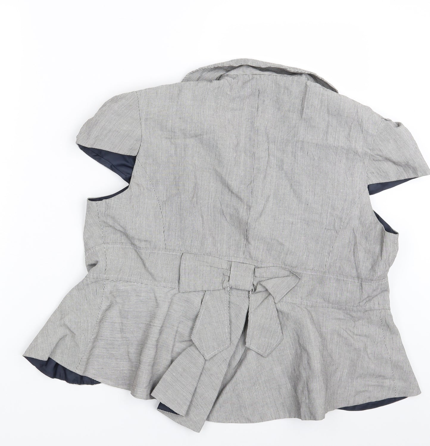 Atmosphere Womens Beige Striped  Jacket Blazer Size 18