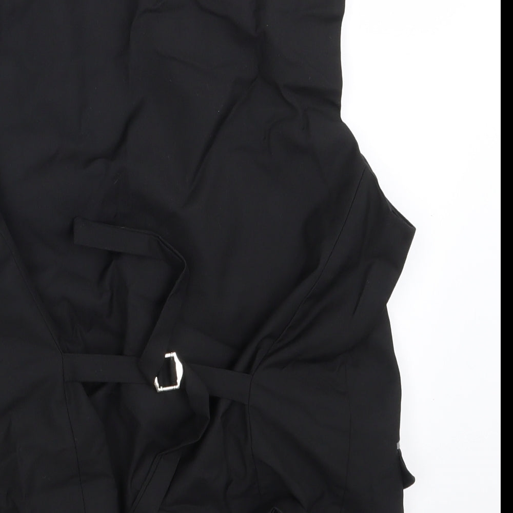 Coofandy Mens Black   Jacket Waistcoat Size S