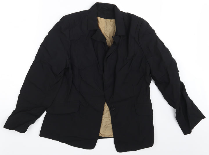 Dorothy Perkins Womens Black   Jacket Blazer Size 14