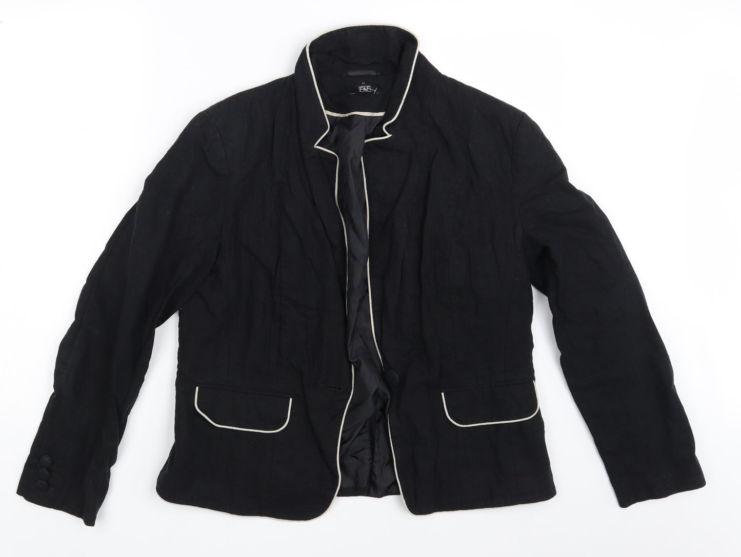 F&F Womens Black   Jacket Blazer Size 16
