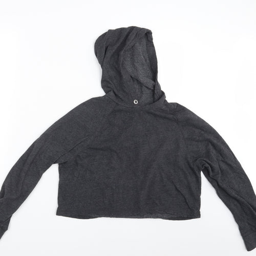 H&M Womens Grey   Pullover Hoodie Size M