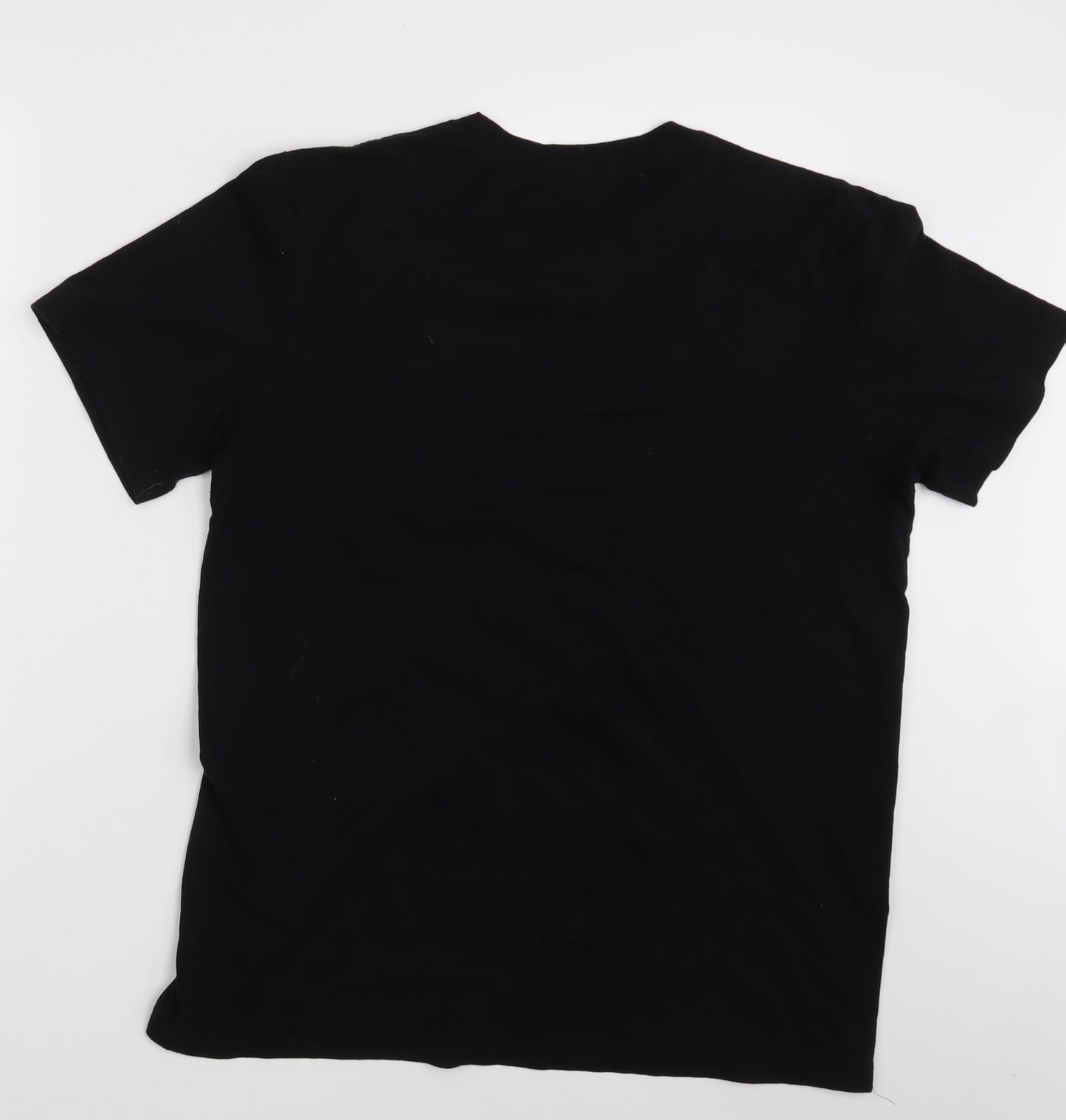 Om & Ah Mens Black    T-Shirt Size L
