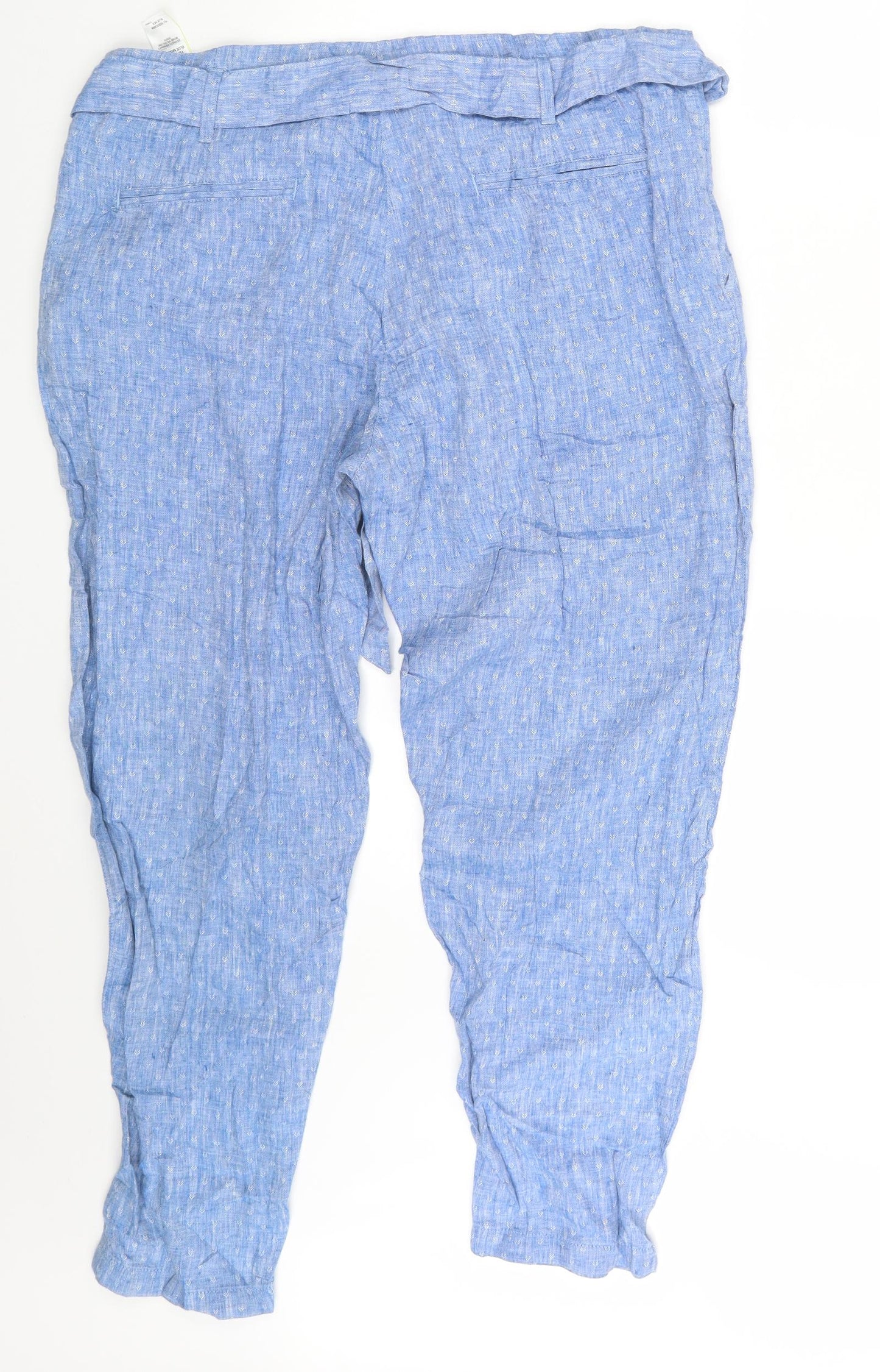 M&S Womens Blue   Sweatpants Trousers Size 16 L27 in