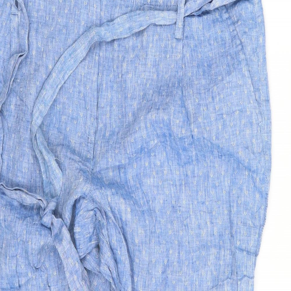 M&S Womens Blue   Sweatpants Trousers Size 16 L27 in