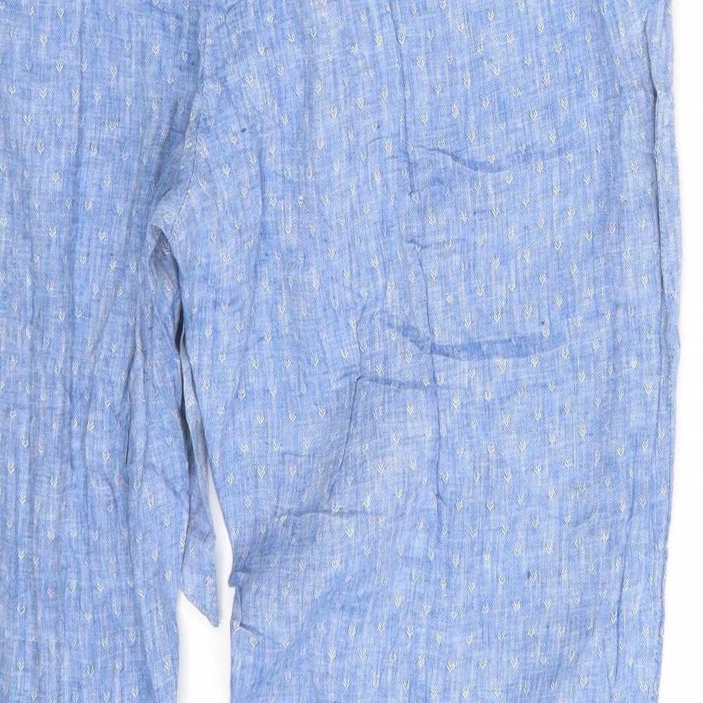 M&S Womens Blue   Sweatpants Trousers Size 16 L27 in
