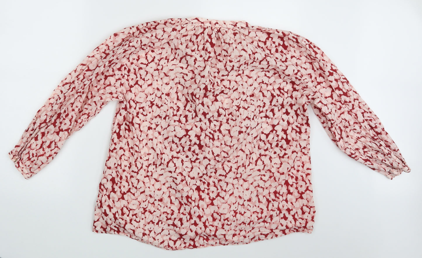 H&M Womens Pink Colourblock  Basic Blouse Size XS