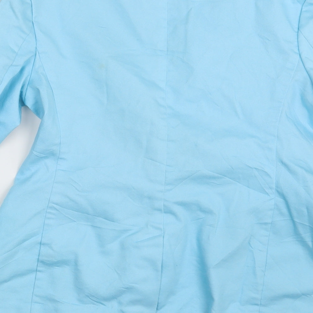 M&S Womens Blue   Jacket Blazer Size 8