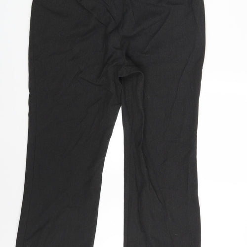 M&S Womens Black   Trousers  Size 12 L27 in