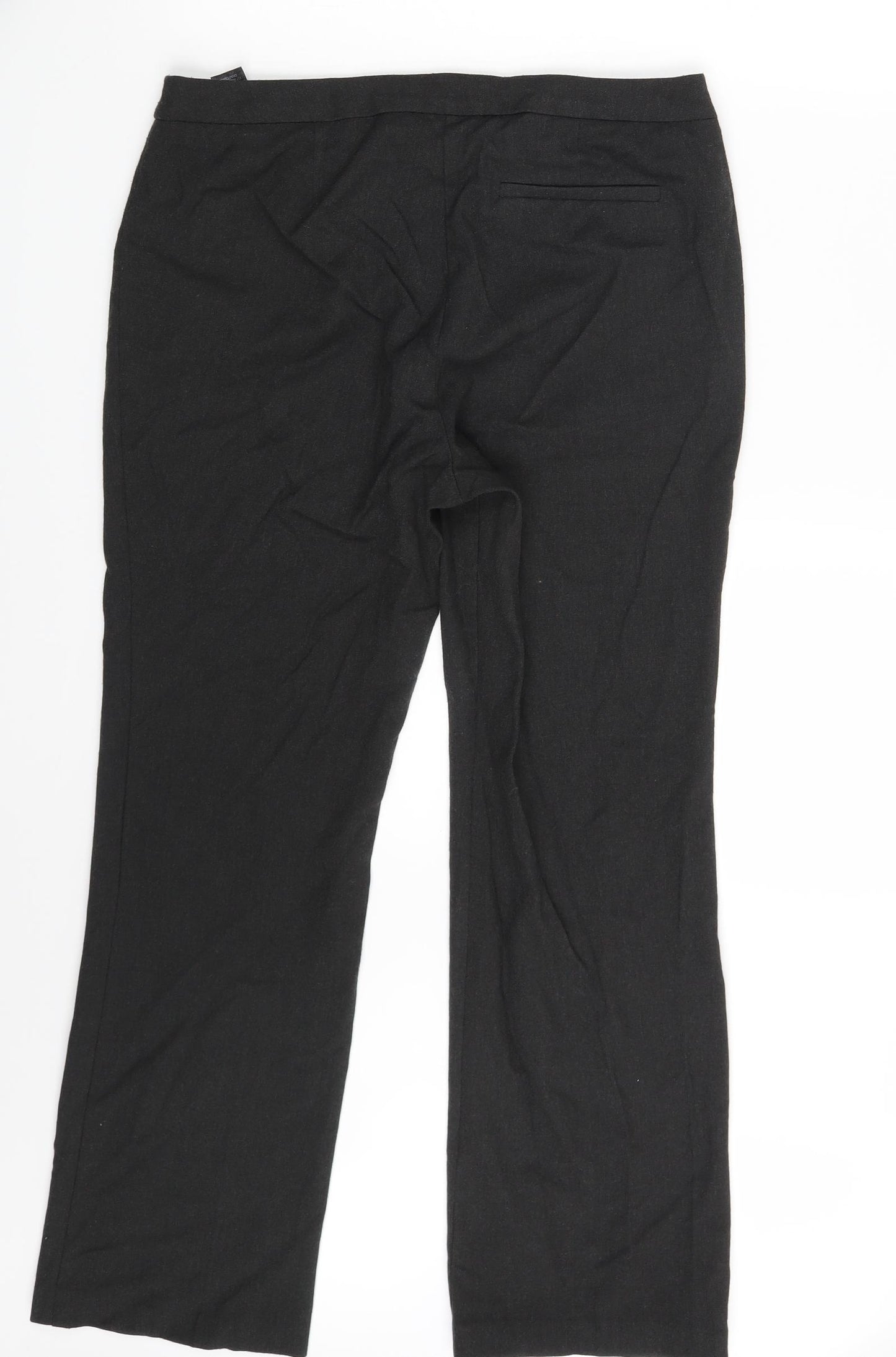 M&S Womens Black   Trousers  Size 12 L27 in