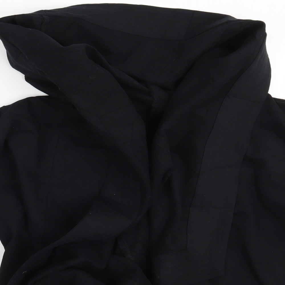 Peruvian Connection Womens Black   Wrap Hoodie Size L