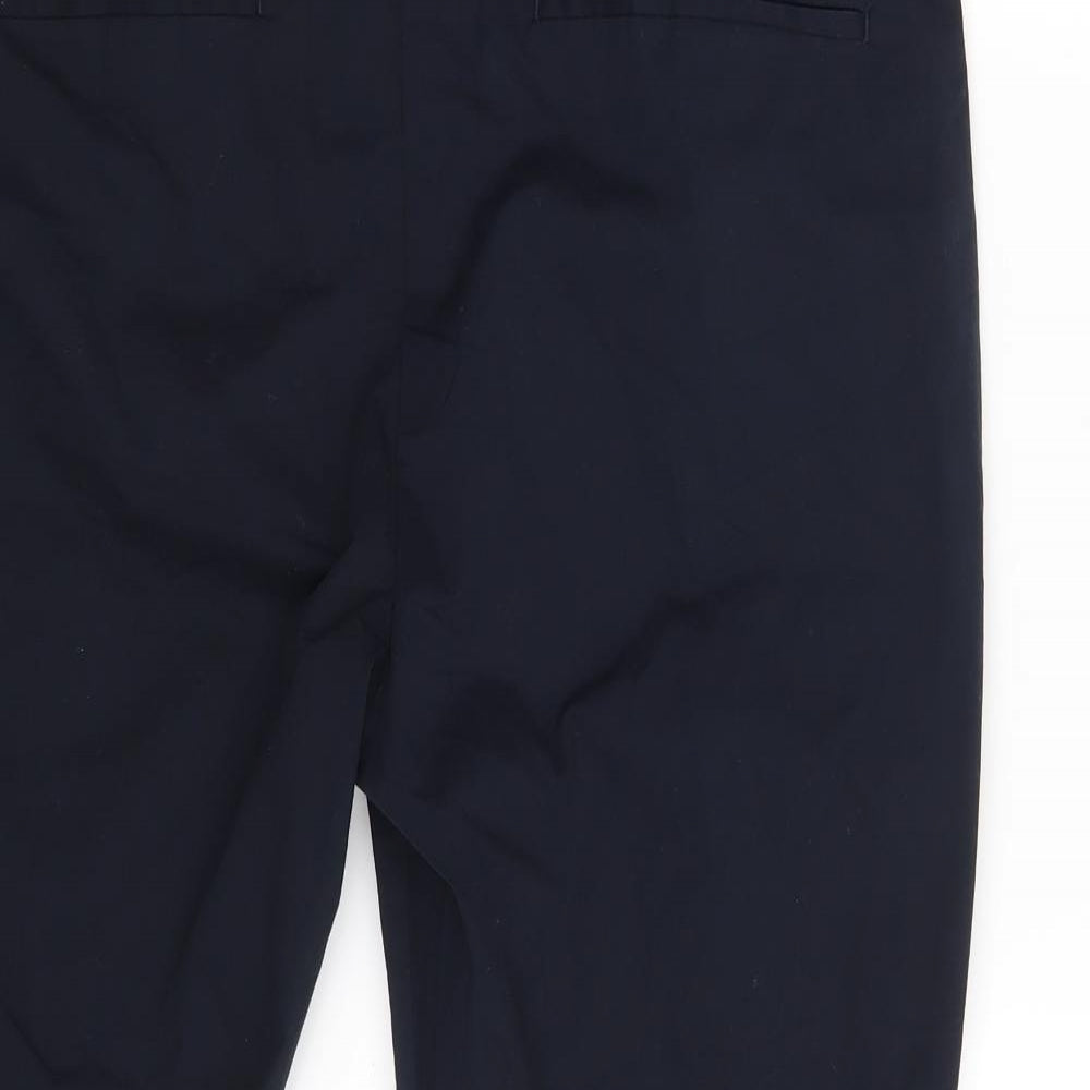 M&S Mens Blue  Denim Chino Trousers Size 38 in L29 in