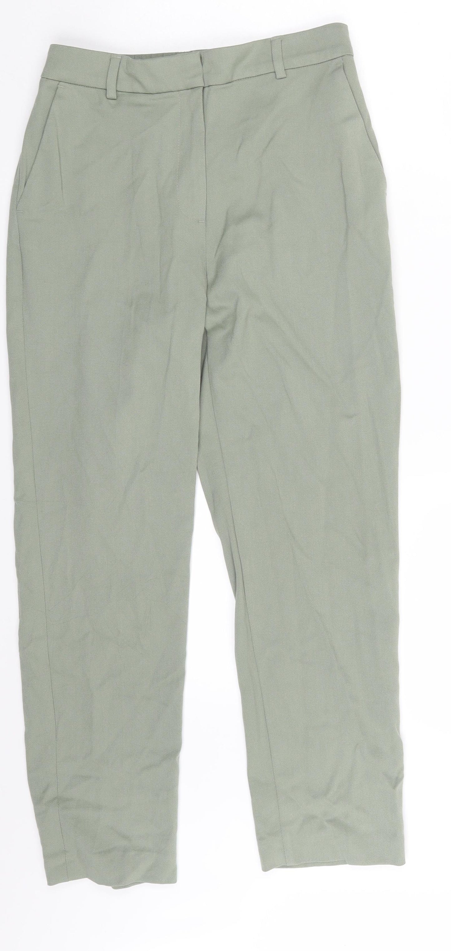 M&S Womens Green   Trousers  Size 8 L25 in