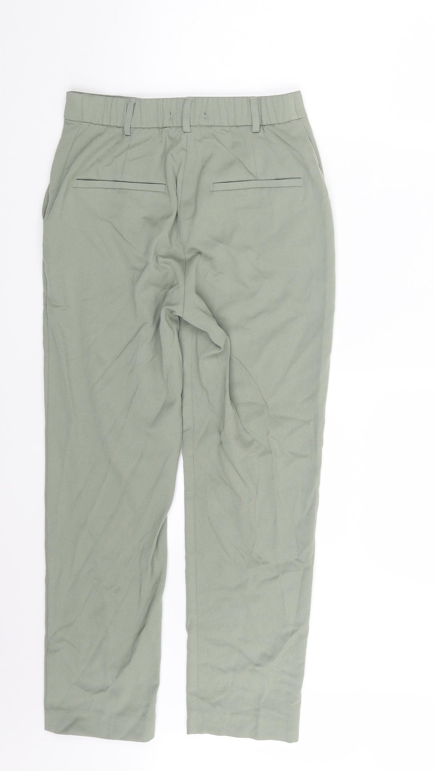 M&S Womens Green   Trousers  Size 8 L25 in