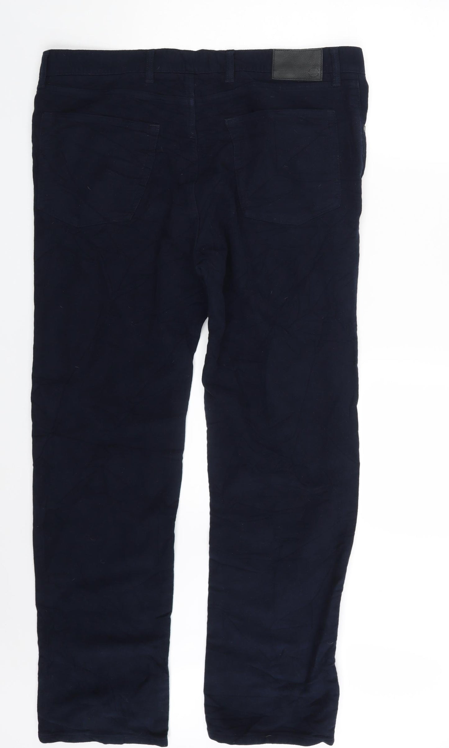 M&S Mens Blue  Velvet Trousers  Size 38 in L33 in