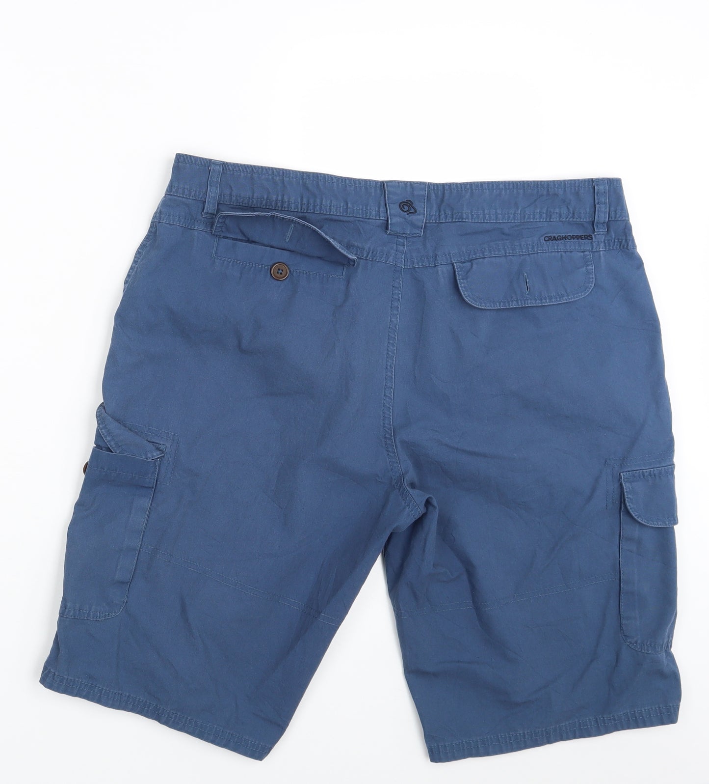 Craghoppers Mens Blue  Denim Cargo Shorts Size 36 in