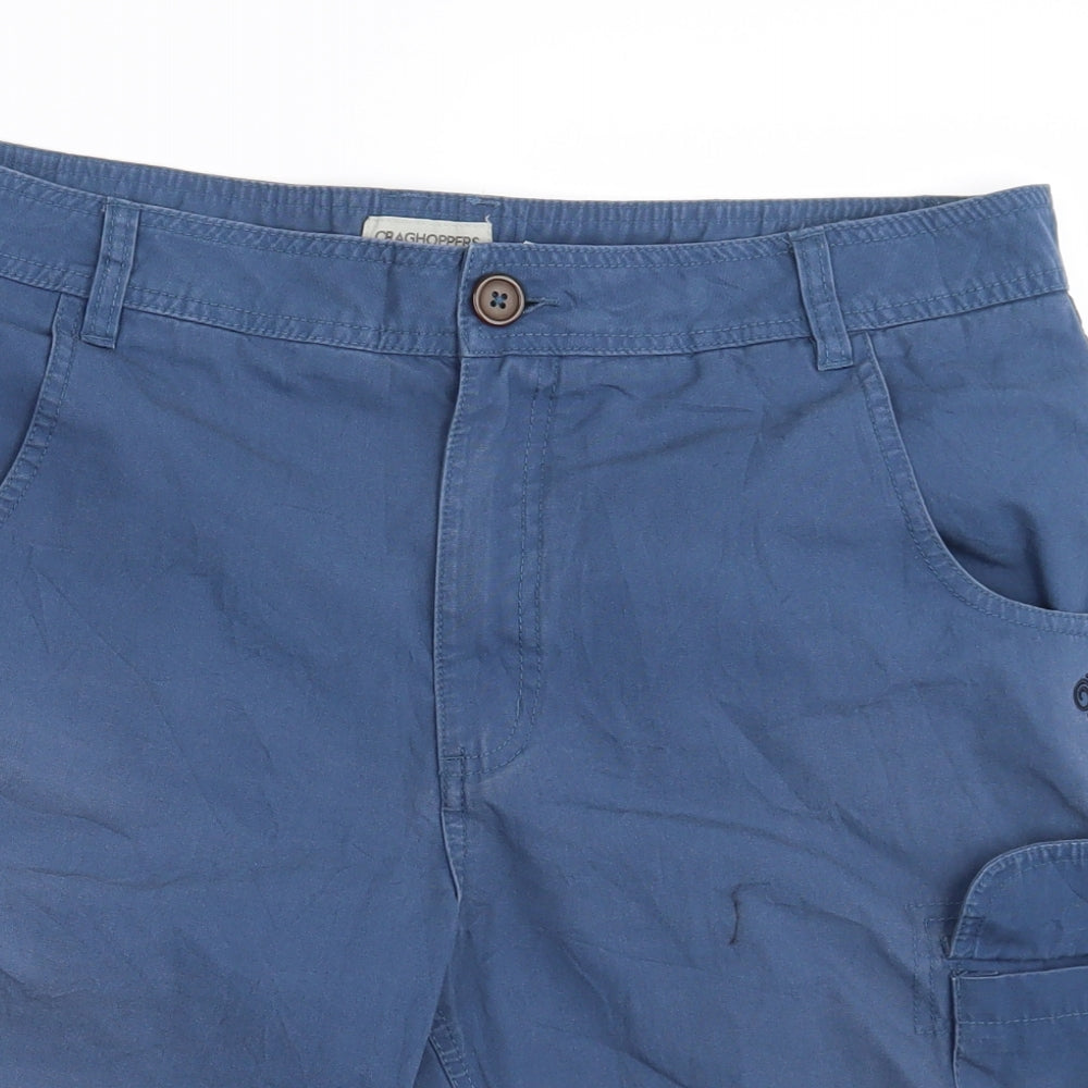Craghoppers Mens Blue  Denim Cargo Shorts Size 36 in