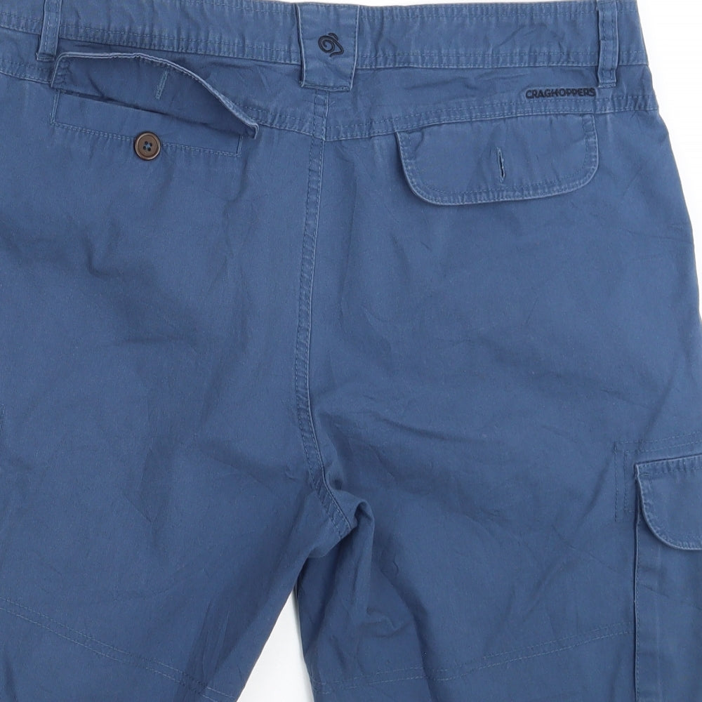 Craghoppers Mens Blue  Denim Cargo Shorts Size 36 in