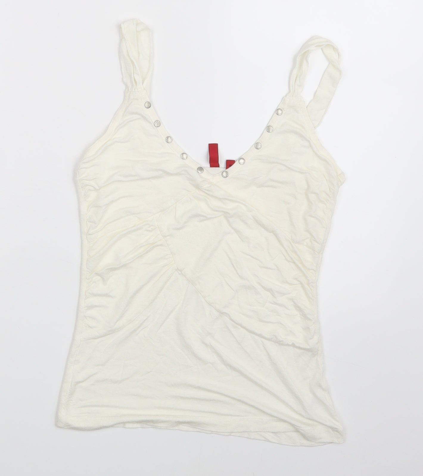 Fransa Womens Ivory   Basic Tank Size S