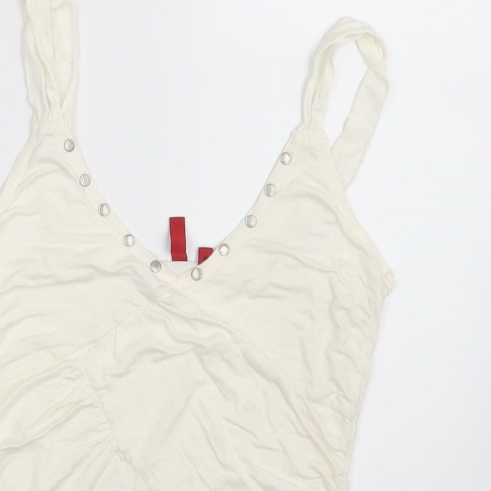 Fransa Womens Ivory   Basic Tank Size S