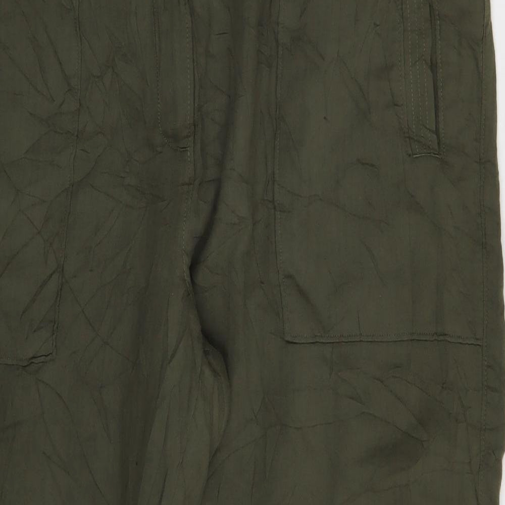 M&S Womens Green   Trousers  Size 22 L27 in