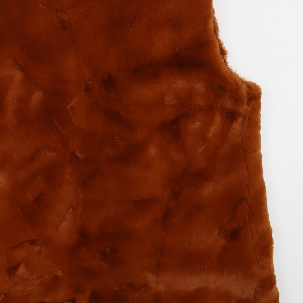 Papaya Womens Brown   Gilet Jacket Size 12