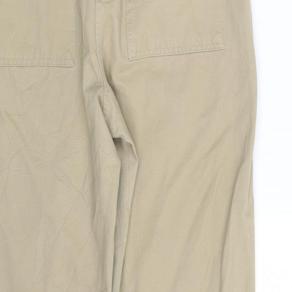 M&S Womens Beige   Trousers  Size 14 L28 in