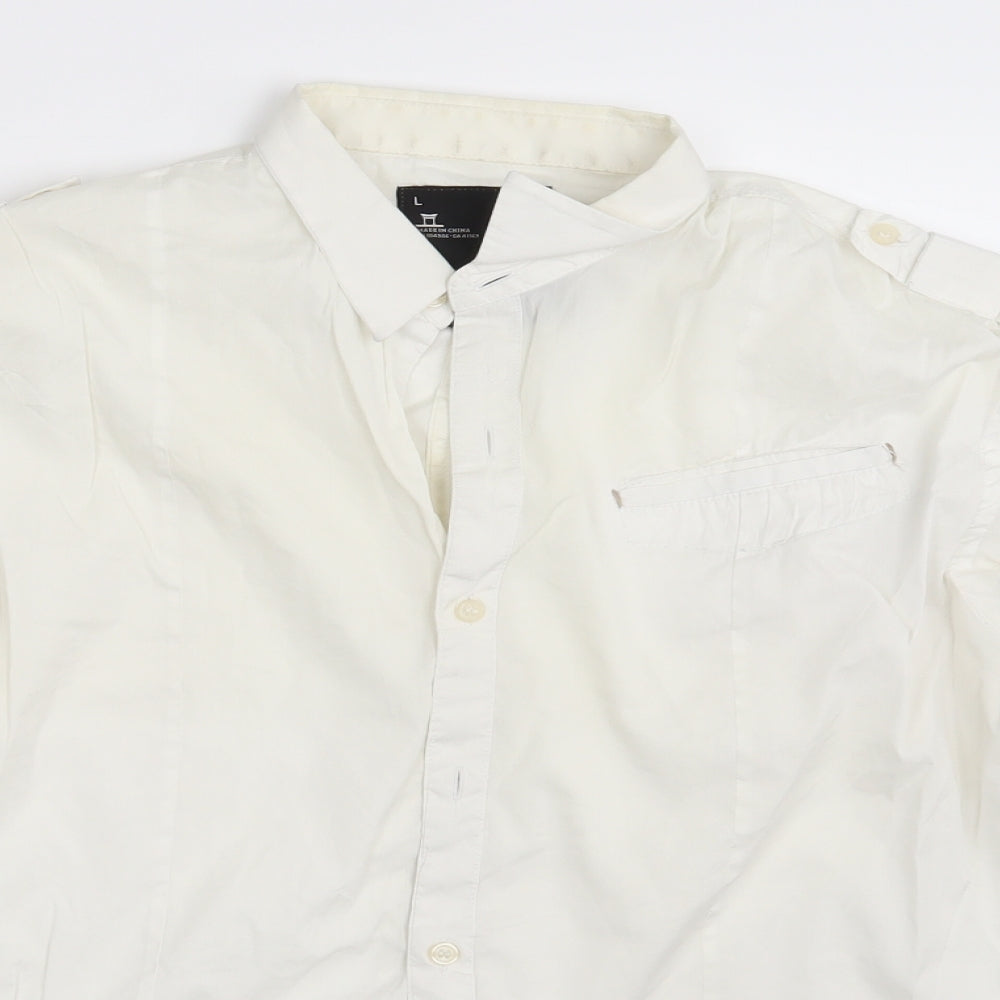 G-STAR RAW Mens Ivory    Button-Up Size L