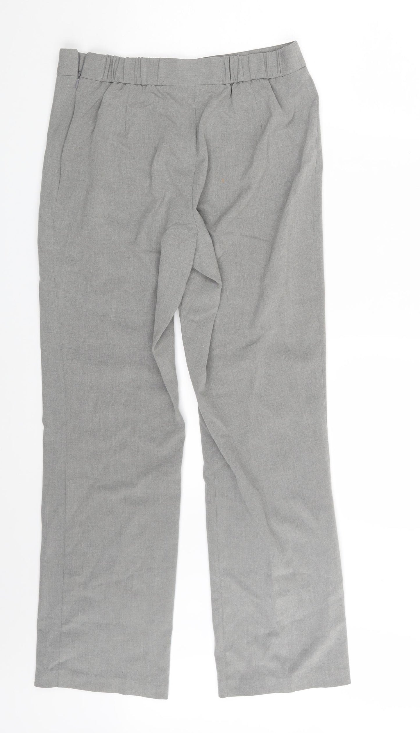 M&S Womens Grey   Trousers  Size 10 L29 in
