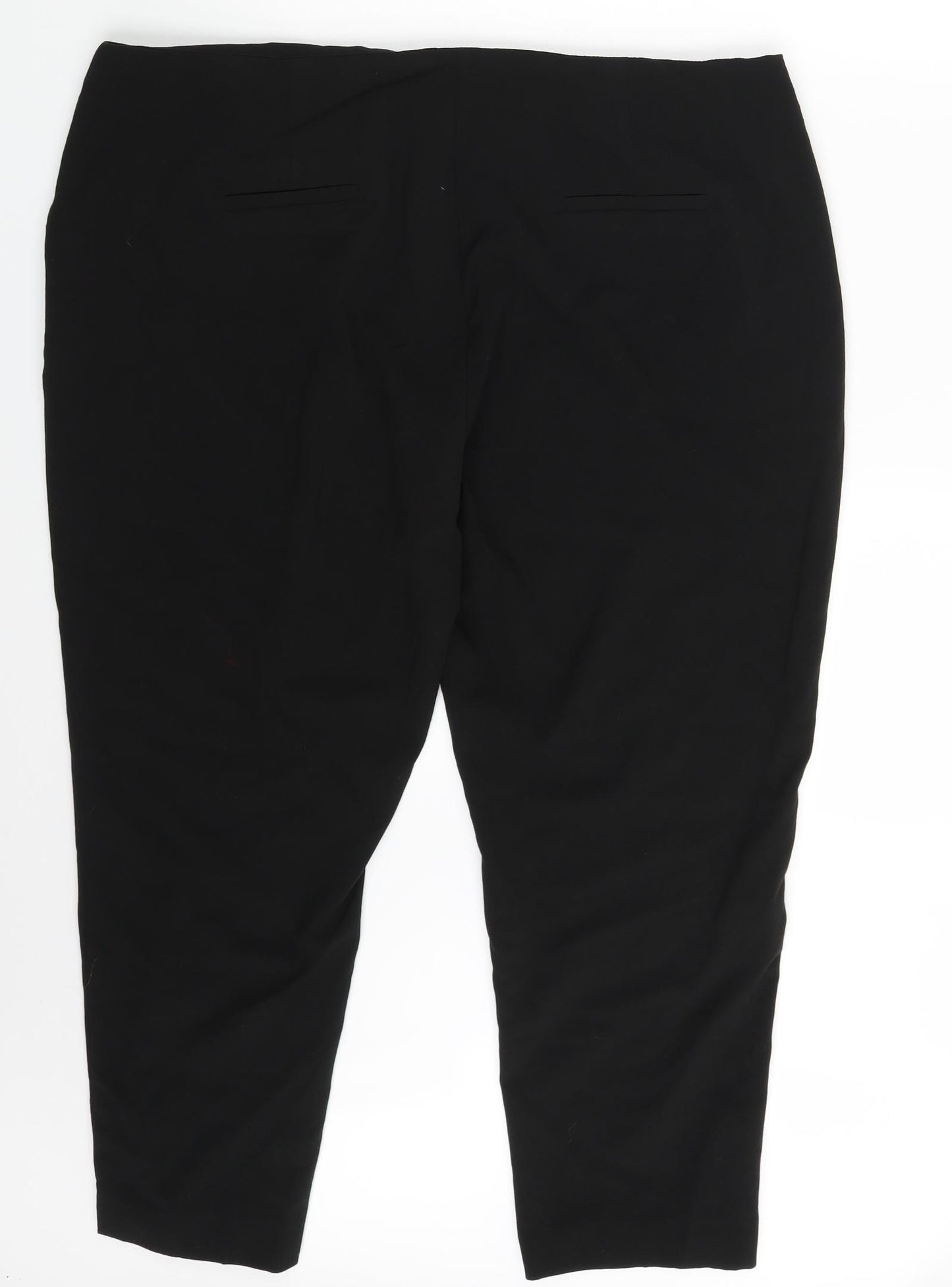 Label Be Womens Black   Capri Trousers Size 22 L25 in