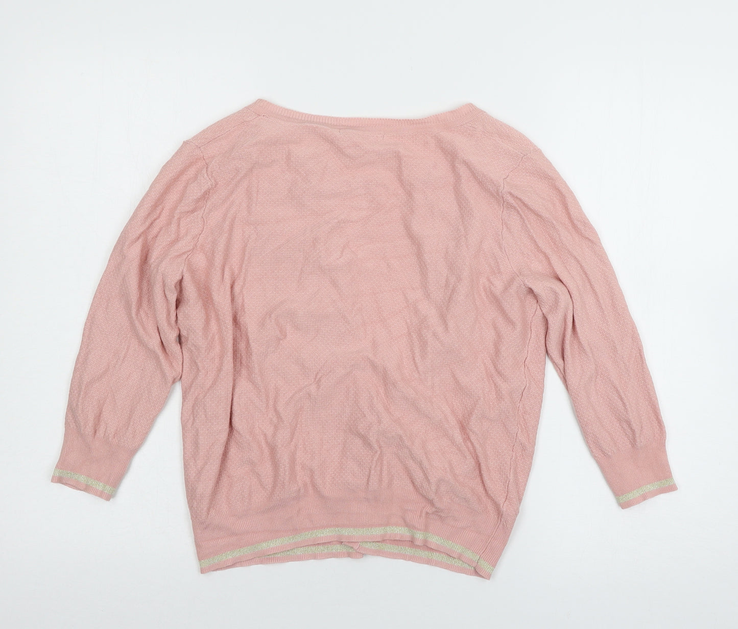 TU Womens Pink  Knit Cardigan Jumper Size 12