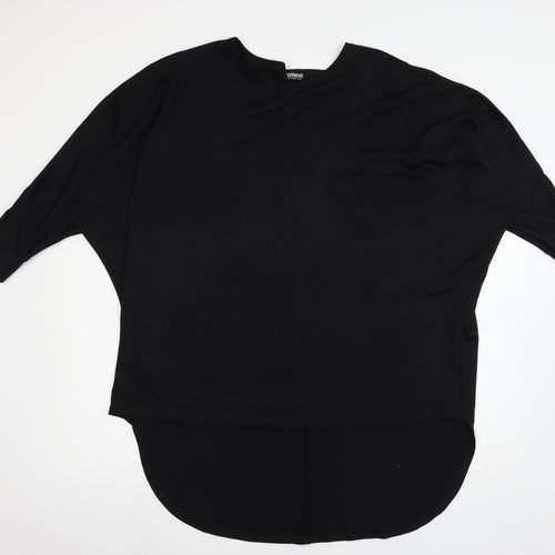 Femme Collection Womens Black  Knit Pullover Jumper Size L
