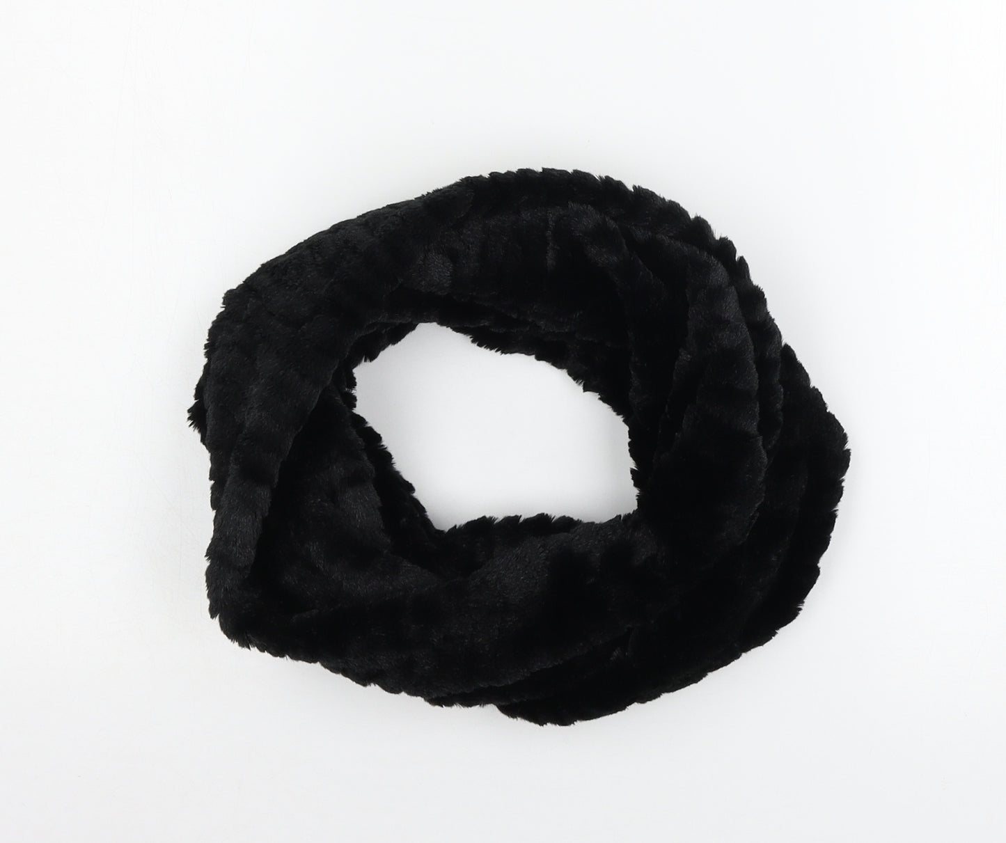 Preworn Womens Black    Scarf   - Faux Fur