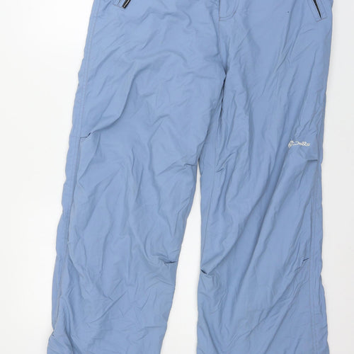 V Dolls Womens Blue   Rain Trousers Trousers Size 14 L31 in