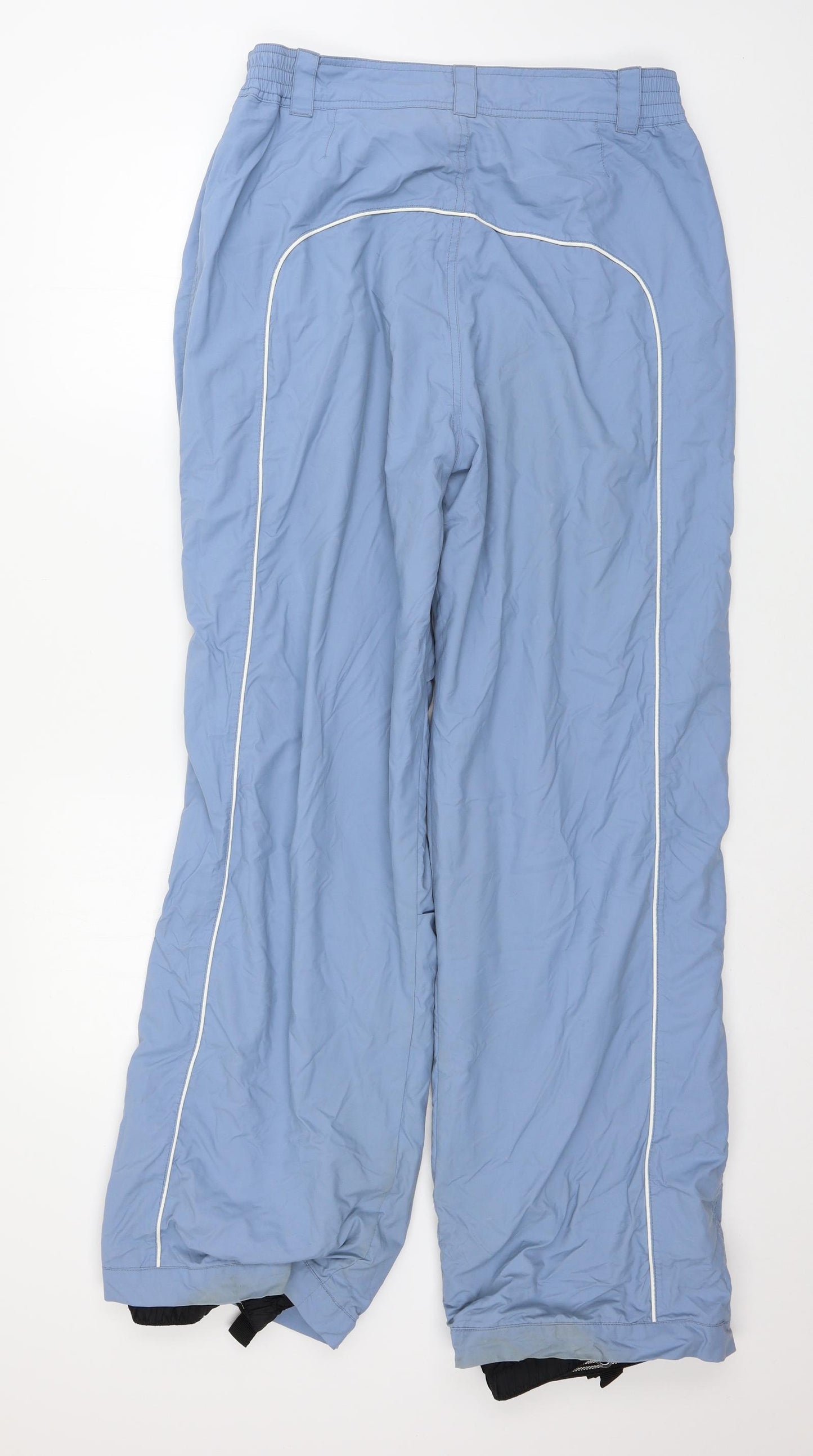 V Dolls Womens Blue   Rain Trousers Trousers Size 14 L31 in