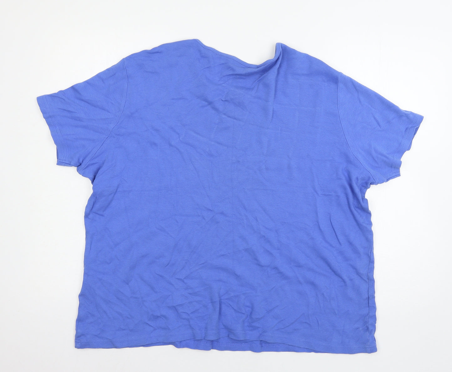 EWM Womens Blue  Jersey Basic T-Shirt Size 22