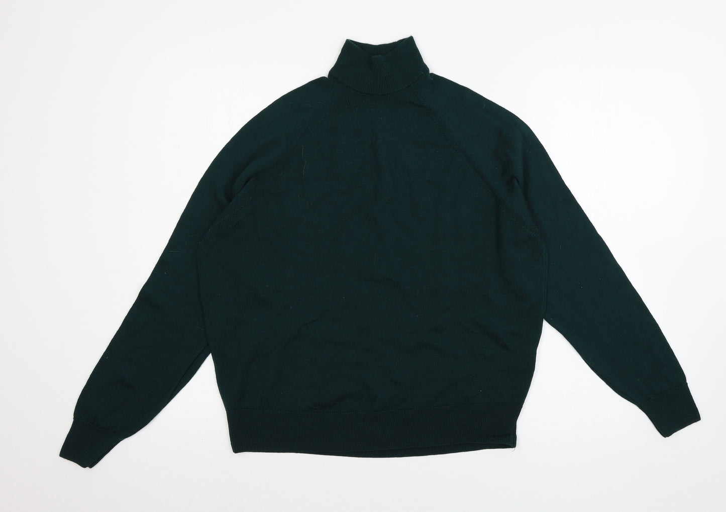 Edinb Mens Green  Knit Pullover Jumper Size L