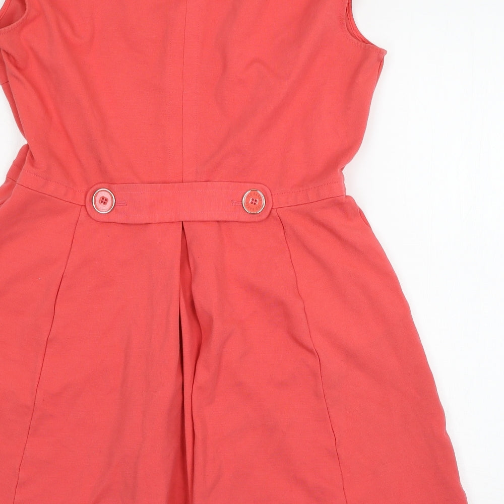 Ted Baker Womens Pink  Jersey Skater Dress  Size L