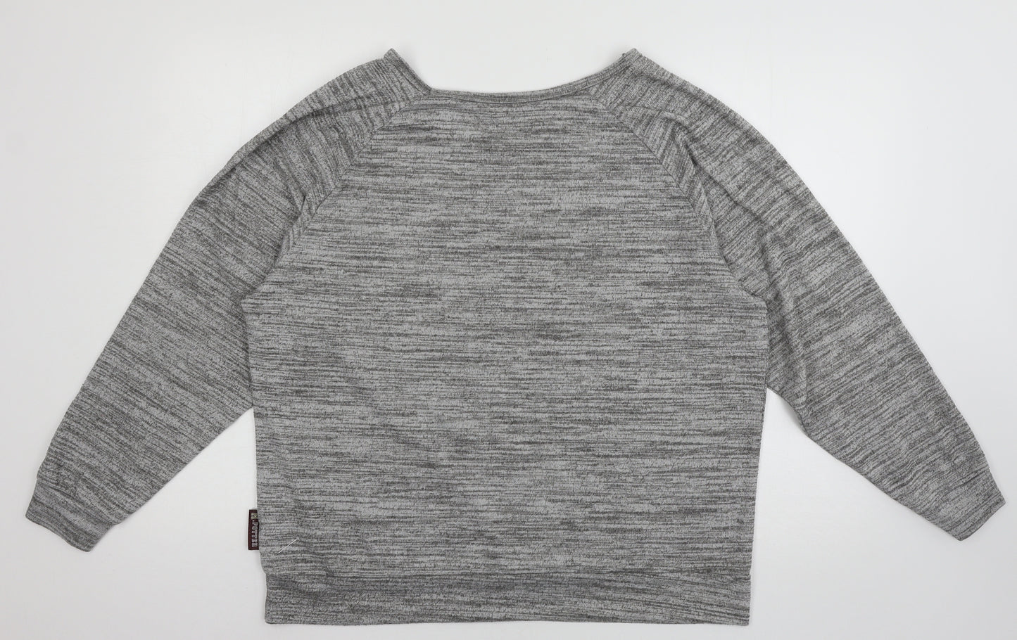 Love to Lounge Womens Grey Solid Jersey Top Pyjama Top Size 14  - Hogwa