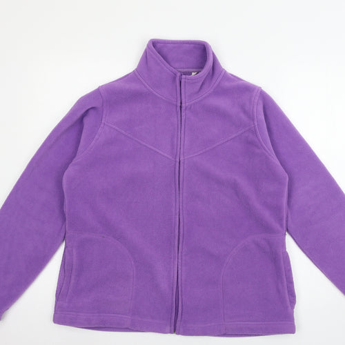 EWM Womens Purple  Fleece Jacket  Size 14