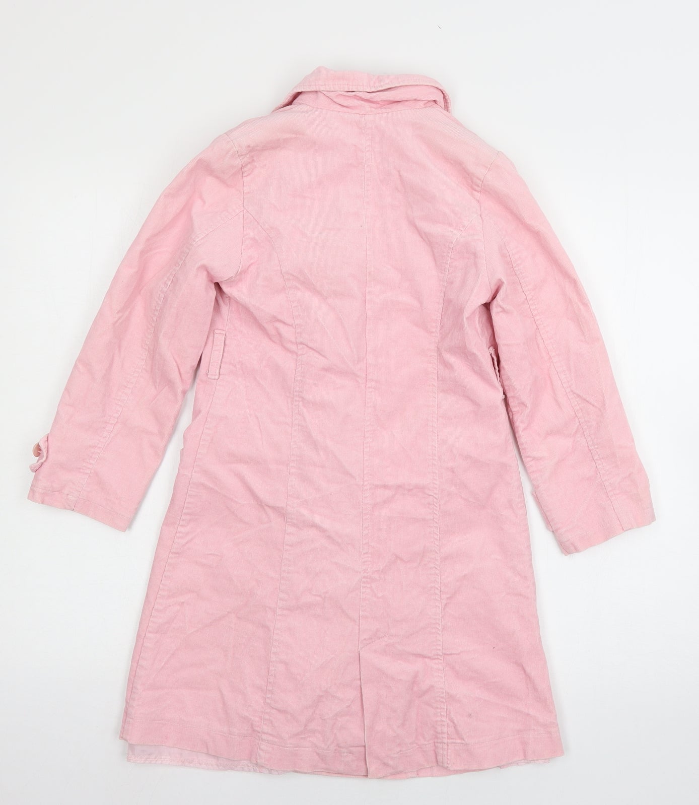 Fentimark Girls Pink  Corduroy Overcoat Coat Size 9 Years